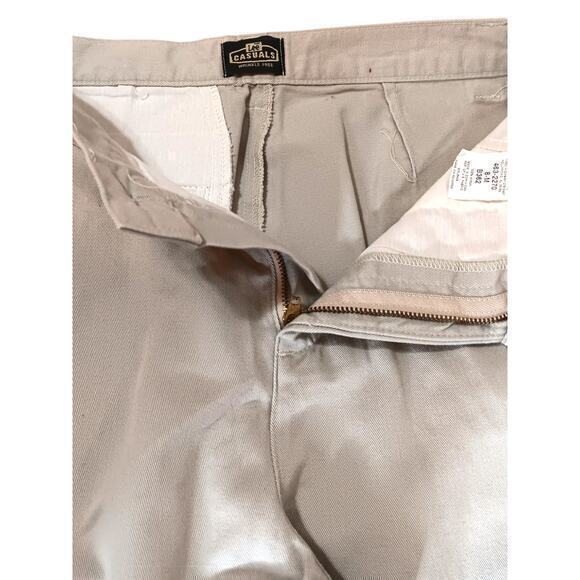 90s LEE VINTAGE Women's‎ Chino Pants Khakis Taper NEW Old Stock Size 8 29x31.5 - Picture 9 of 11